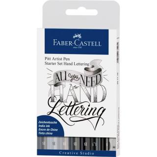 PITT művész filctoll kezdő készlet Hand Lettering ceruzával és hegyezővel  | 9db