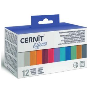 Polimer gyurma Cernit készlet 12x25 g