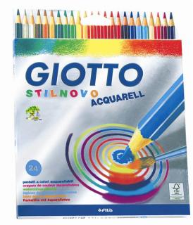 Színes ceruzák GIOTTO STILNOVO AQUARELL - 24 szín (színes)