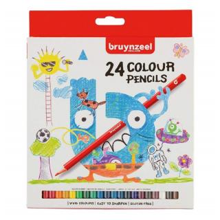 Színes ceruzák gyerekeknek Bruynzeel Holland / 24 db (gyerek)