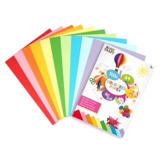 Színes papír A4 - 100 db-os készlet (színes papír)