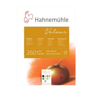 Színes papírblokk pasztellhez HAHNEMÜHLE VELOUR | different dimensions