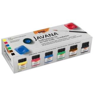 Textilfesték szett világos textilre JAVANA Basic Colors 6x20 ml ()