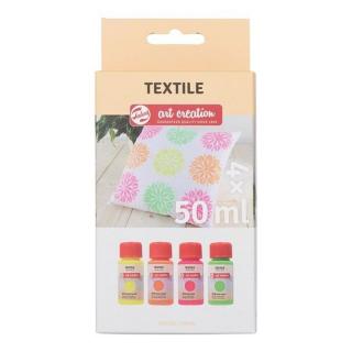 Textilfestékek Talens Art Creation Neon / készlet 4 x 50 ml
