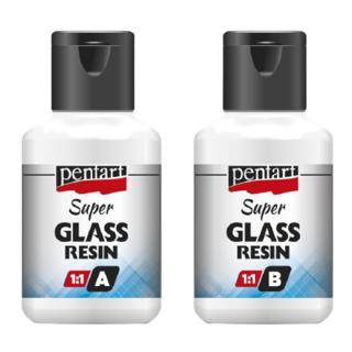 Üveggyanta Super Glass Pentart 1:1 szett - 2 x 40 ml