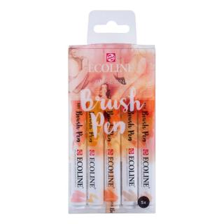 Vízfestéktollak Ecoline Brush Pen Beige Pink | 5 darabos készlet