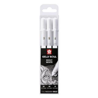 Zselés tollak Sakura Gelly Roll bright white - 3 db | több variáns ()