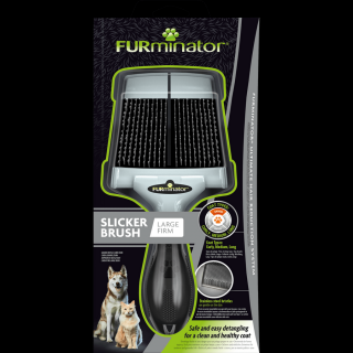 Slicker Brush Large Firm  (FURminator kétoldalas bontókefe kemény sörtéjű)