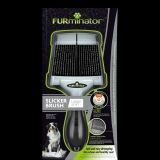 Slicker Brush Large Soft  (FURminator kétoldalas bontókefe puha sörtéjű)