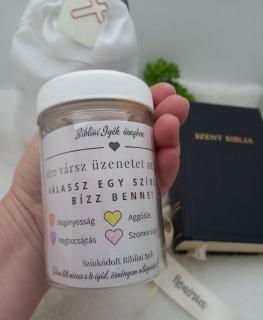 Bibliai Igék Üvegben-Színkódolt Bibliai Igék-Gift In Jar