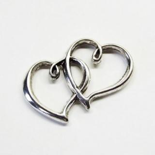 Szív charm (dupla) 48.