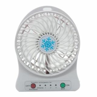 Akkumulátoros mini ventilátor - fehér