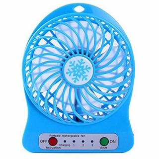 Akkumulátoros mini ventilátor - kék