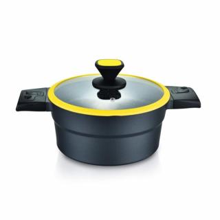 Casadelux Lábas 20cm 2.5 lit. aluminium öntvény levehető nyéllel (CD1005)