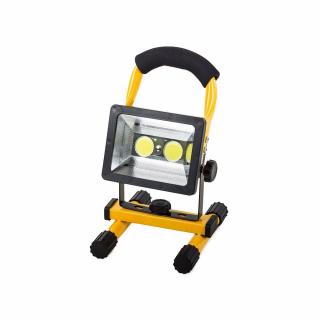 COB LED 30W halogén akkumulátoros, hordozható reflektor, lámpa - MS-011