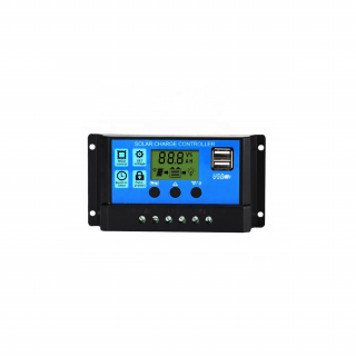 Digitális programozható töltésvezérlő napelemhez, 12V/24V, 20A - MS-760