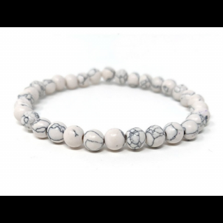 Howlite fehér karkötő