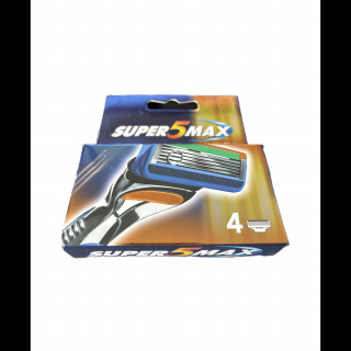 SUPER 5 pengés borotva betét, 4 db