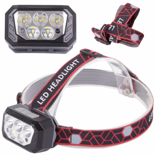 Taktikai LED fejlámpa smd - újratölthető akkumulátor - SQ-870