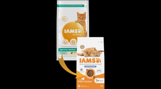 IAMS Advanced Nutrition zsírszegény macskatáp elhízásra hajlamos és sterilizált macskáknak friss csirkével 2Kg