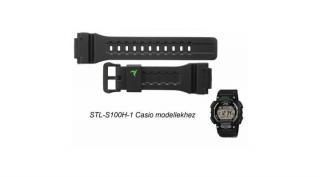 STL-S100H-1 Casio fekete műanyag szíj