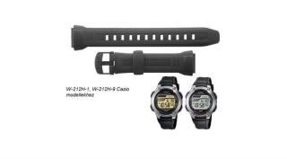 W-212H-1 W-212H-9 Casio fekete műanyag szíj