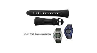 W-42 W-43 Casio fekete műanyag szíj