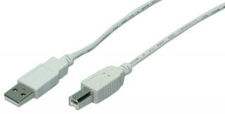 Nyomtató kábel USB 2.0 A-B, 3.0 méter hosszú