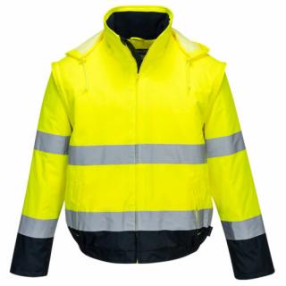 C464 - Hi-Vis 2 az 1-ben kontrasztos Essential Lite bomber kabát