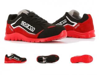 Sparco Nitro munkavédelmi cipő S3 (piros-fekete)