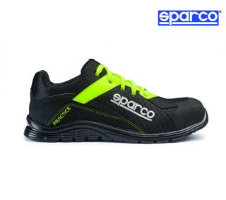 Sparco Practice munkavédelmi cipő S1P (fekete-fluosárga)