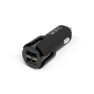 Autós szivargyújtó adapter 2 USB aljzattal - Fekete - 54931BK