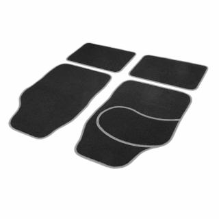 Univerzális textil autószőnyeg szett - fekete, szürke - 55834C