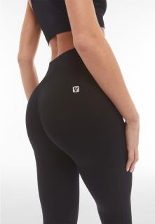 FREDDY® 7/8 Fekete varrat nélküli sport leggings, magas derekú Méret: XS/S