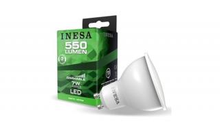 Inesa Dimmelhető GU10 spot LED égő hidegfehér 6W 580 lumen