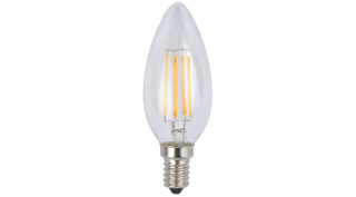 Inesa Filament gyertya E14 LED égő melegfehér 4W 430 lumen