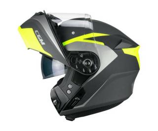 CGM 568G BER DRESDA Matt Fekete/fluo XL felnyitható bukósisak