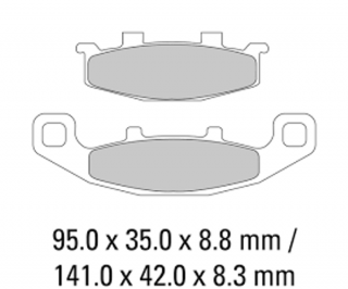 Fékbetét Ferodo FDB481P /MCB569