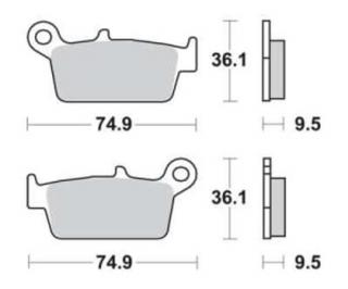 Fékbetét Ferodo FDB539SG /FT3087