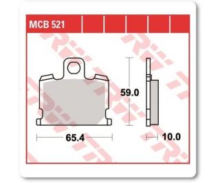 Fékbetét TRW Lucas MCB521