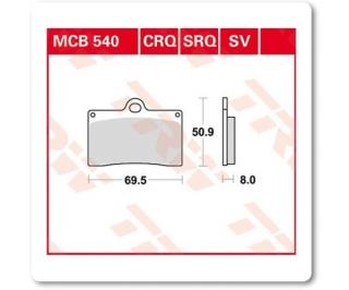 Fékbetét TRW Lucas MCB540SV /FT4030