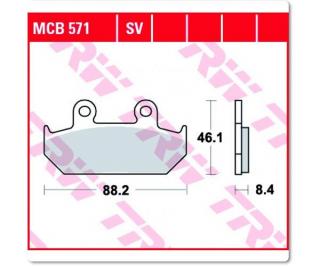 Fékbetét TRW Lucas MCB571