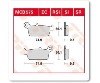 Fékbetét TRW Lucas MCB575