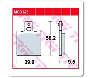 Fékbetét TRW Lucas MCB623