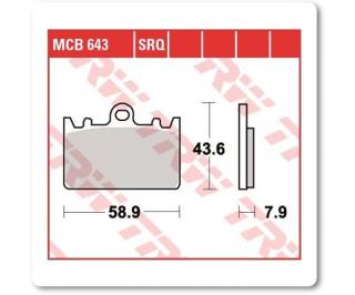 Fékbetét TRW Lucas MCB643