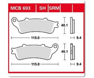 Fékbetét TRW Lucas MCB693