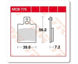 Fékbetét TRW Lucas MCB775