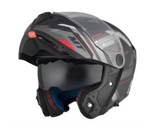 MT Atom2 SV  Bast D5 matt fekete/piros/szürke XXL