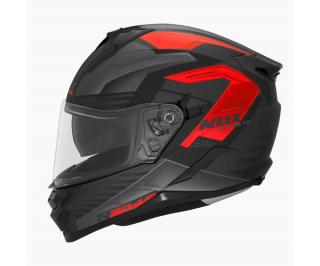 Nox N304 S Carver matt fekete/piros  XL