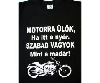 Póló motorra ülök M